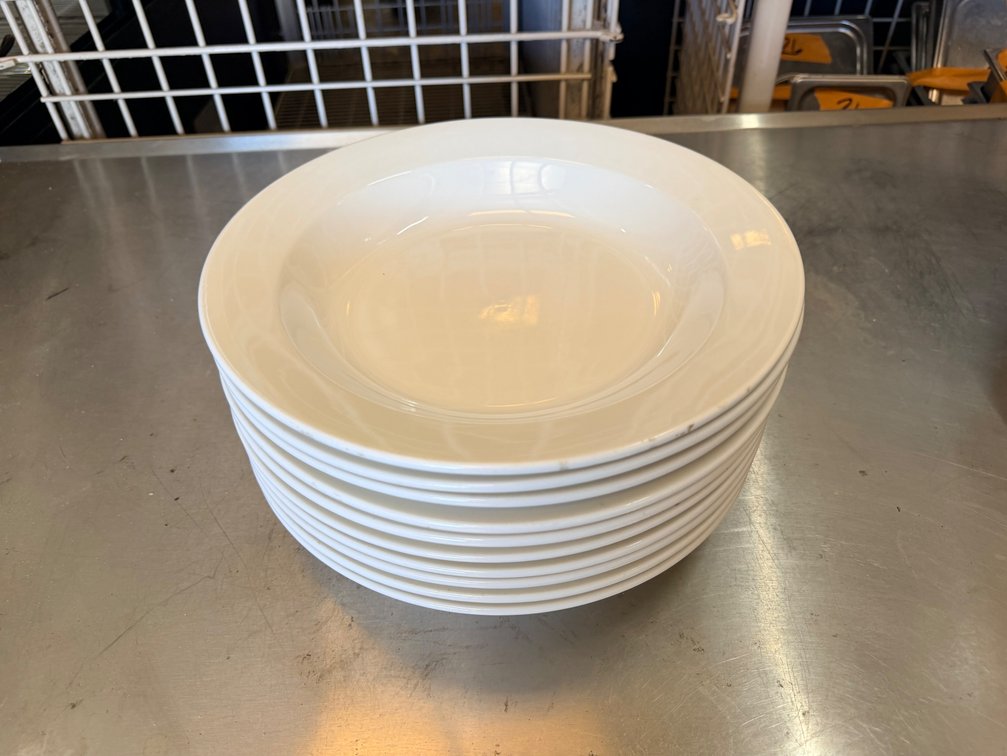 (10) Clinton-RE Wide-Rim Porcelain Bowls