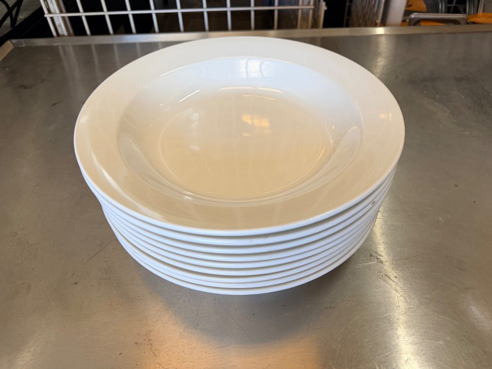 (X's 9) Clinton-RE Wide-Rim Porcelain Bowls