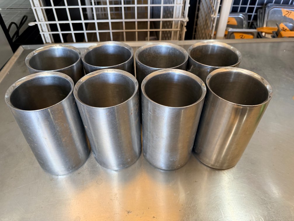 (X's 8) Vollrath 47605 A1 Double-Walled 18/10 Stainless Steel Wine Chillers