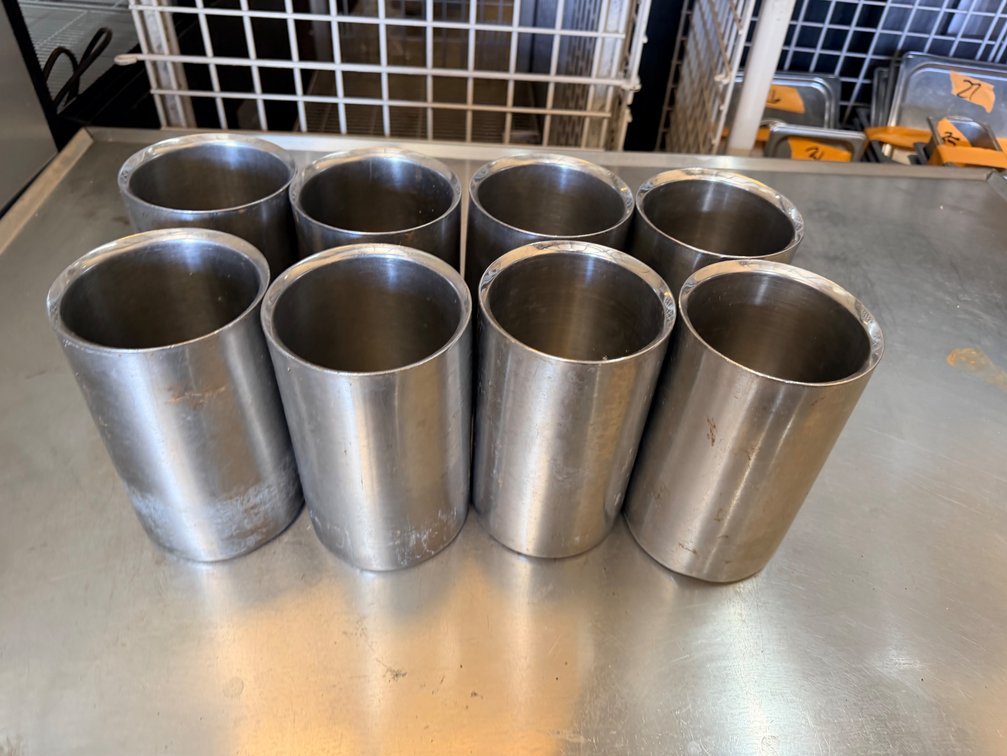 (X's 8) Vollrath 47605 A1 Double-Walled 18/10 Stainless Steel Wine Chillers