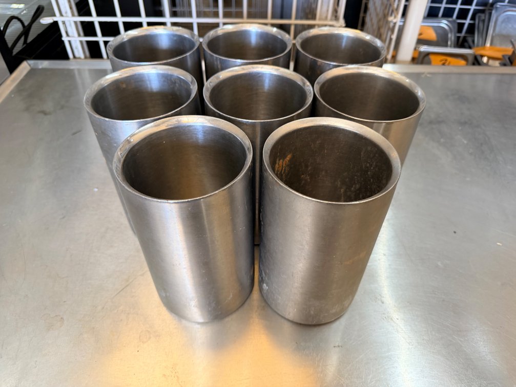 (X's 8) Vollrath 47605 A1 Double-Walled 18/10 Stainless Steel Wine Chillers