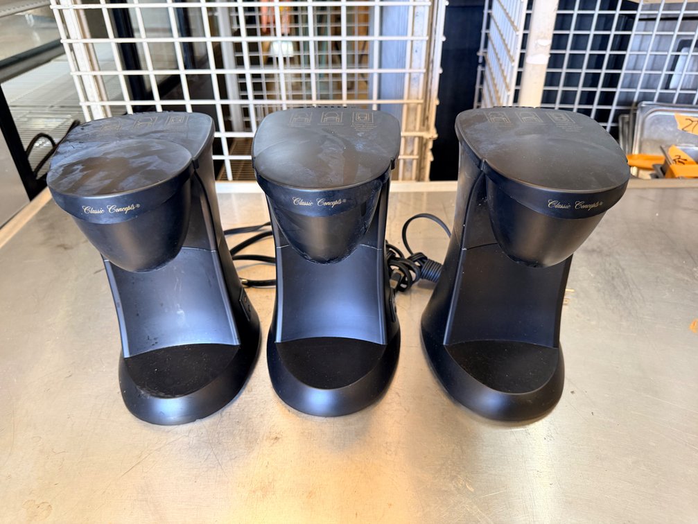 (X's 3) Classic Coffee Concepts CC15 Single-Serve Coffee Makers