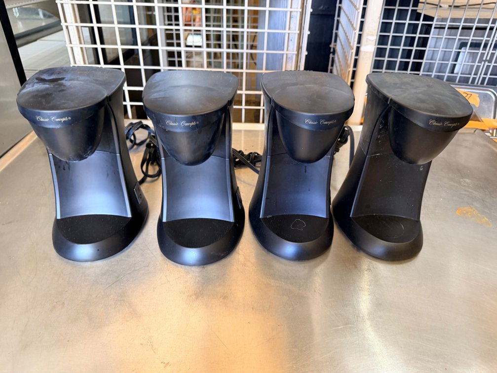 (4) Classic Coffee Concepts CC15 Single-Serve Coffee Makers