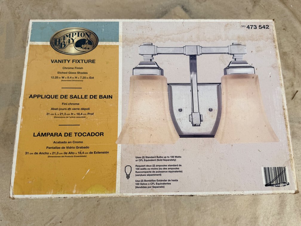 Hampton Bay 2-Light Vanity Fixture
