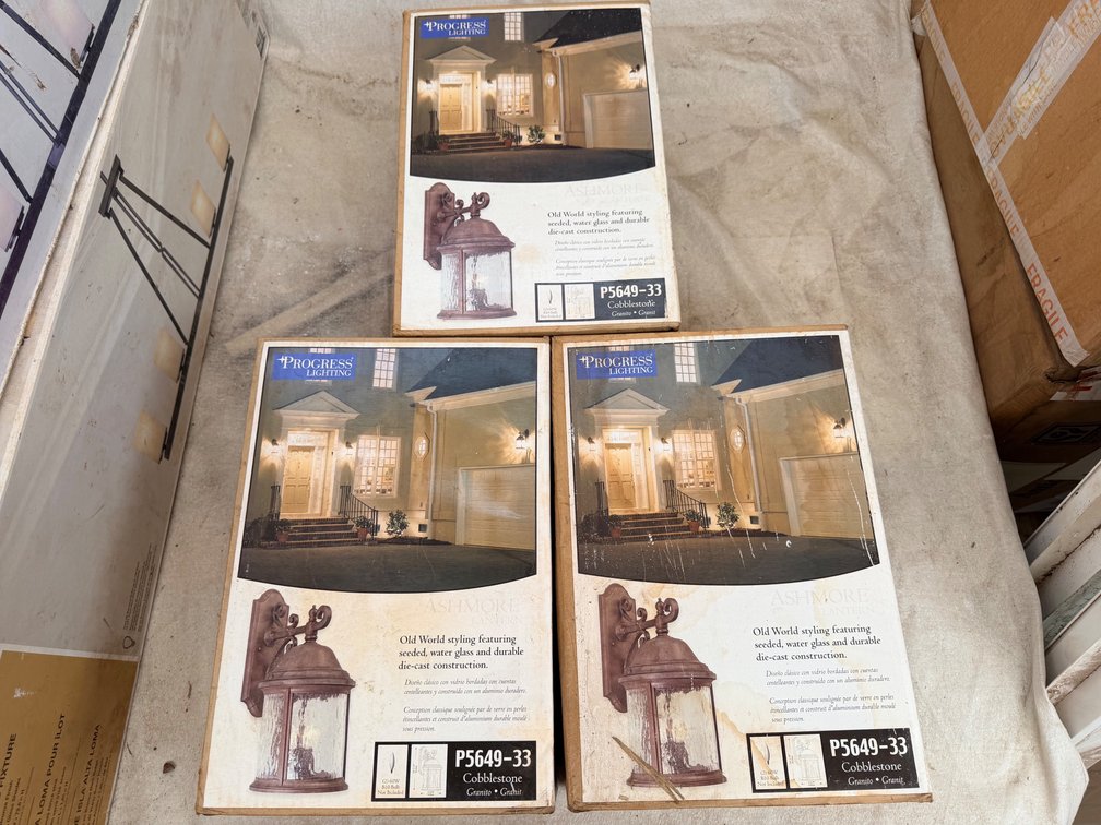 (X's 3) Progress Lighting Ashmore Collection Outdoor Wall Lanterns