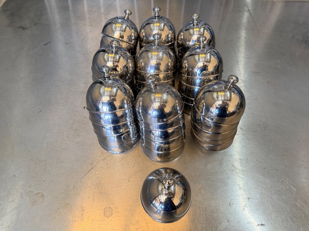 (X's 46) Mini Stainless Steel Cloches