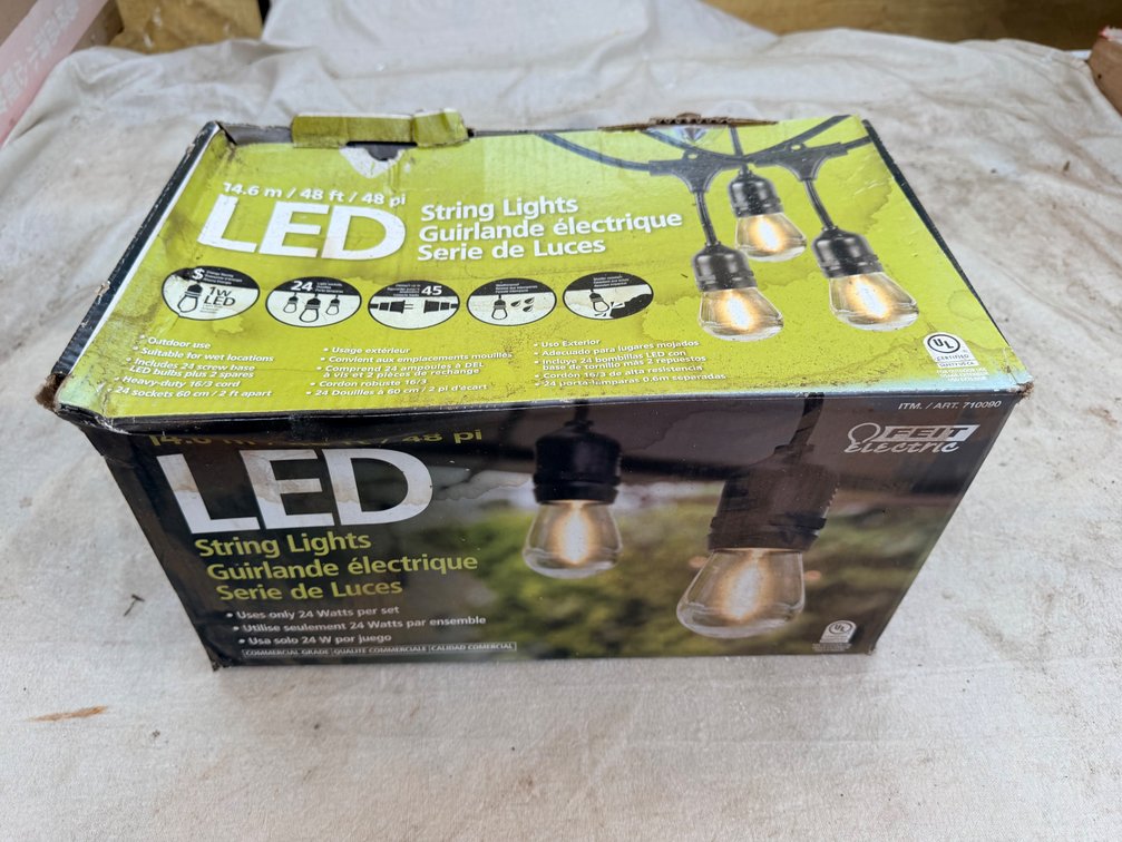 LED Outdoor String Lights – 48 ft