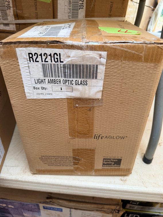 Amber Optic Glass Light Shade – LifeAglow (Model R2121GL)