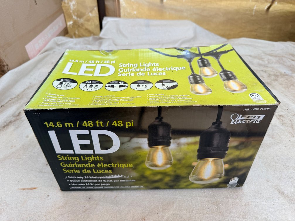 LED Outdoor String Lights – 48 ft