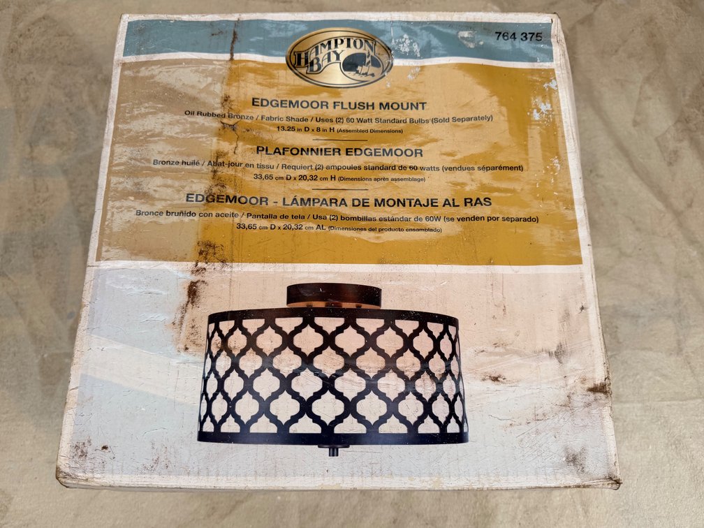 Hampton Bay Edgemoor Flush-Mount Ceiling Light
