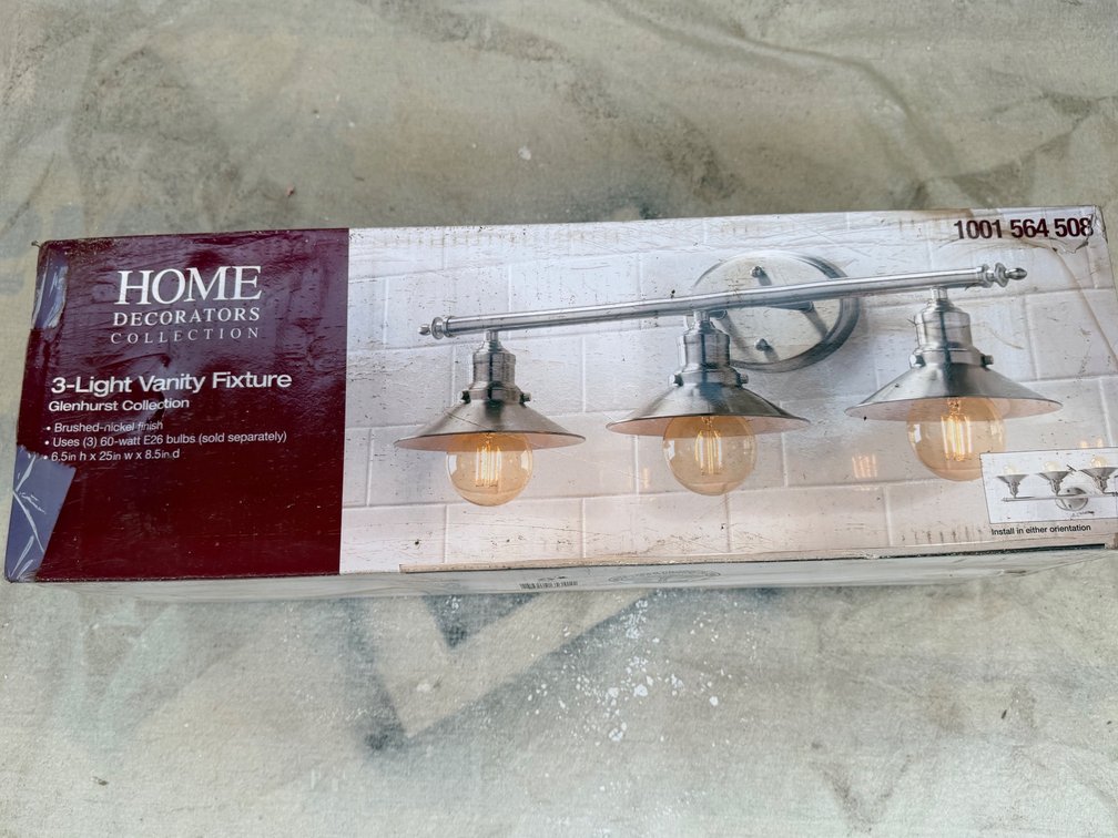 Home Decorators Collection Glenhurst 3-Light Vanity Fixture