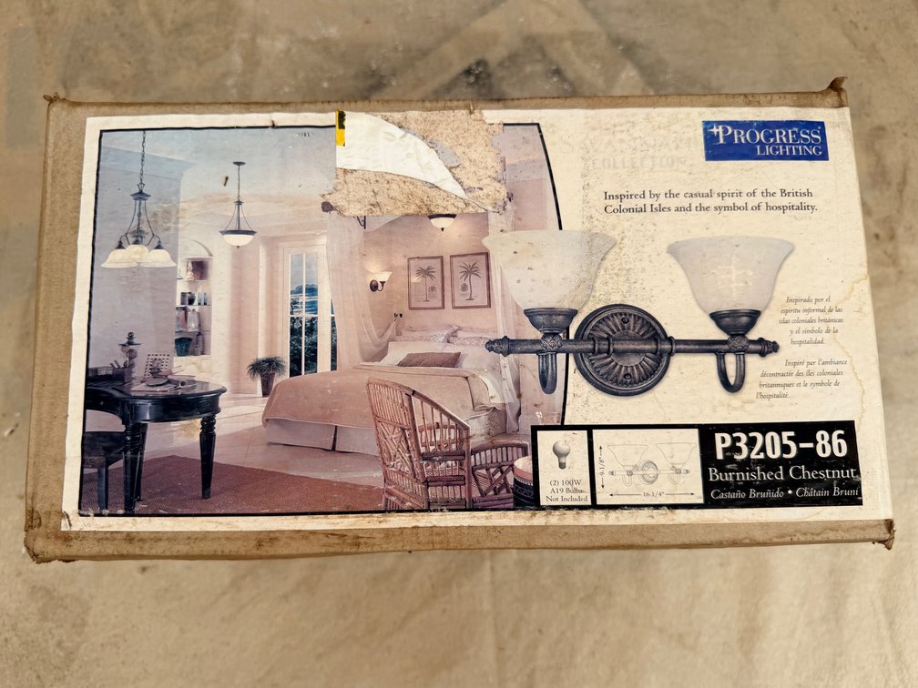 Progress Lighting Savannah Collection 2-Light Vanity Fixture