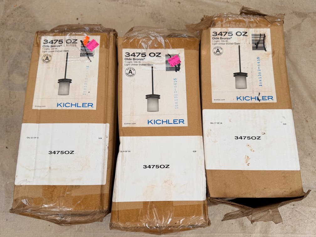 (X's 3) Kichler 3475OZ Mini Pendant Lights
