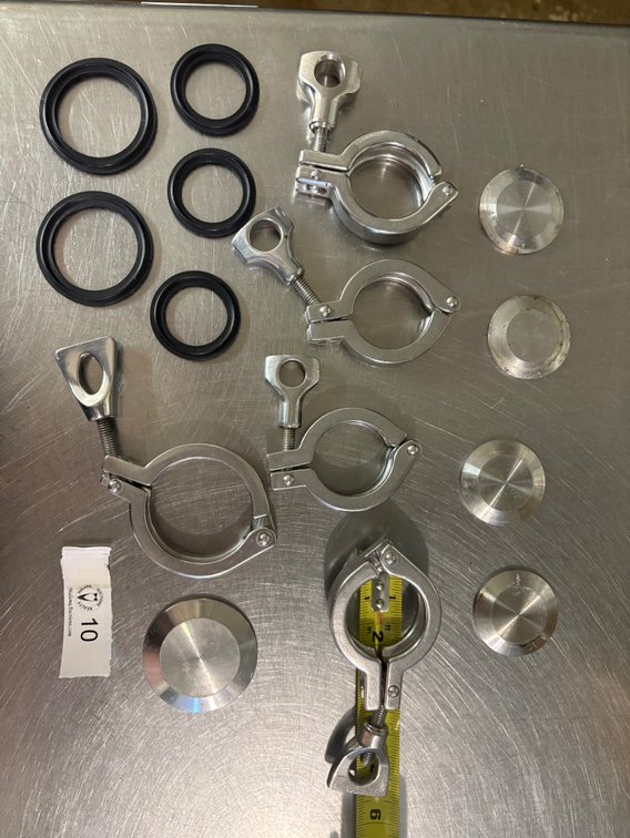 Lot of Tri-Clamp components