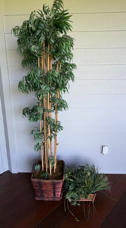 Artificial Bamboo Tree with Planters