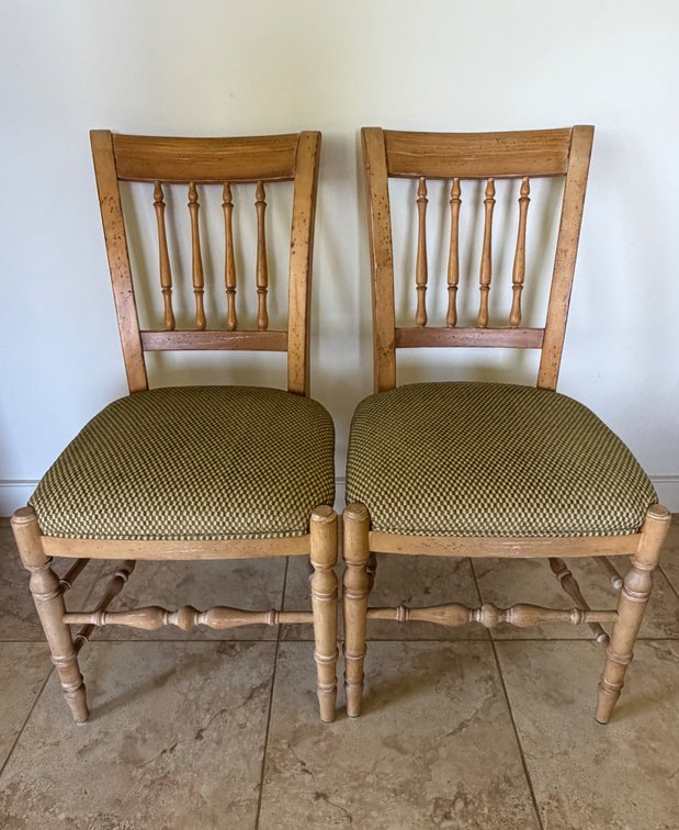 (X's 2) Wooden Side Chairs