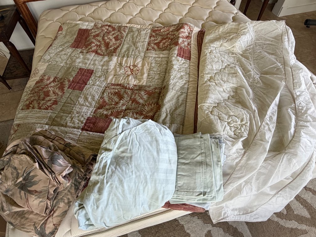 King Sized Bedding Lot