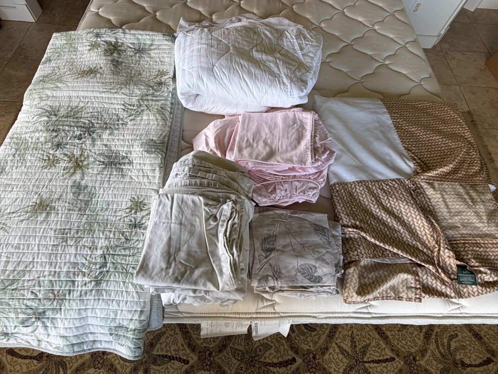 King Sized Bedding Lot