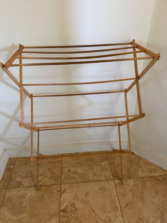 Wooden Collapsible Drying Rack