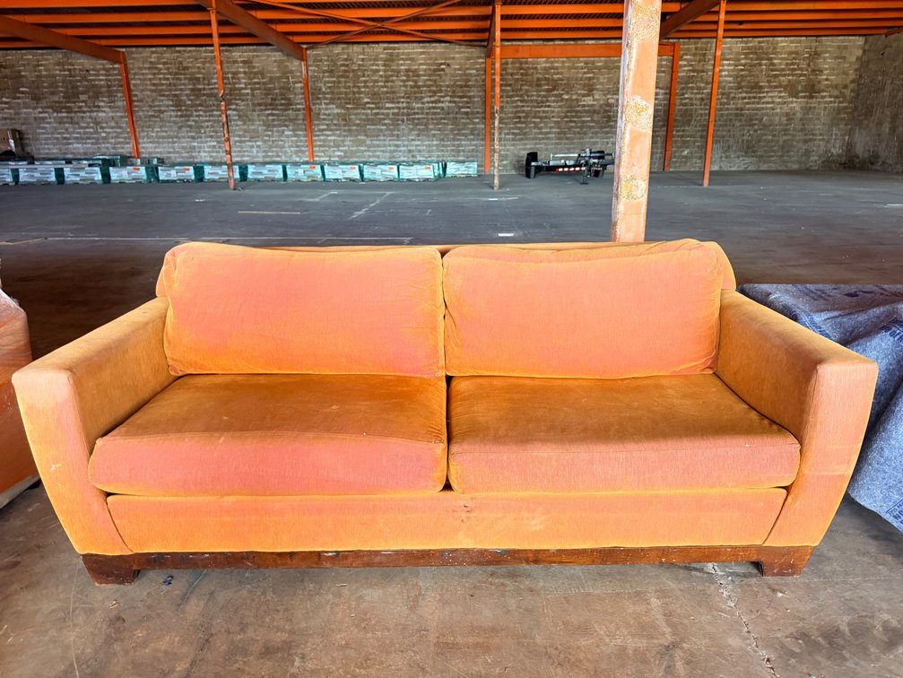 Upholstered Two-Seat Sofa