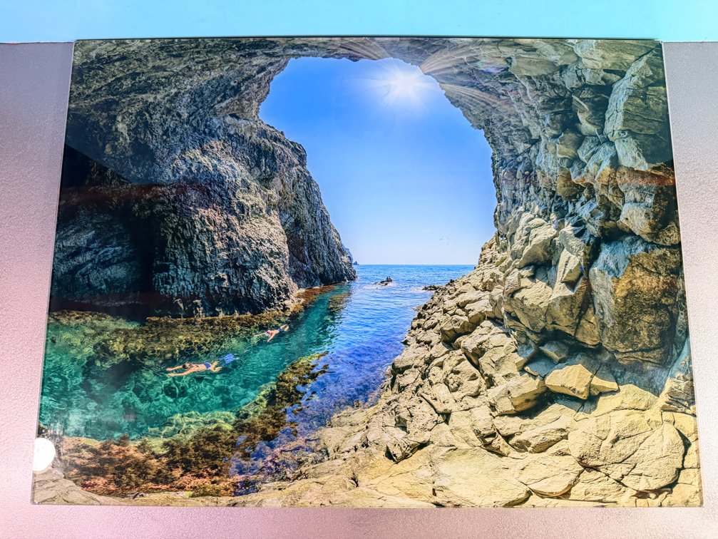 Coastal Cave Ocean on Plexiglass
