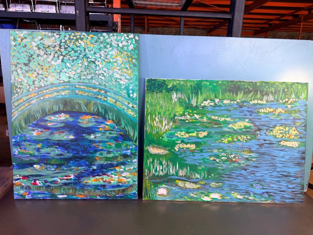 (X's 2) Original on Canvas Impressionist-Style Canvas Paintings