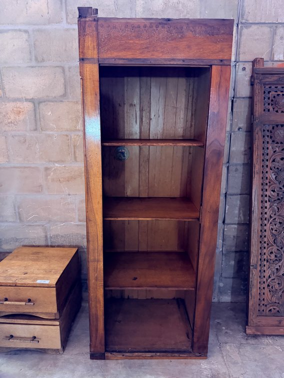 67" Tall Wooden Open Bookcase