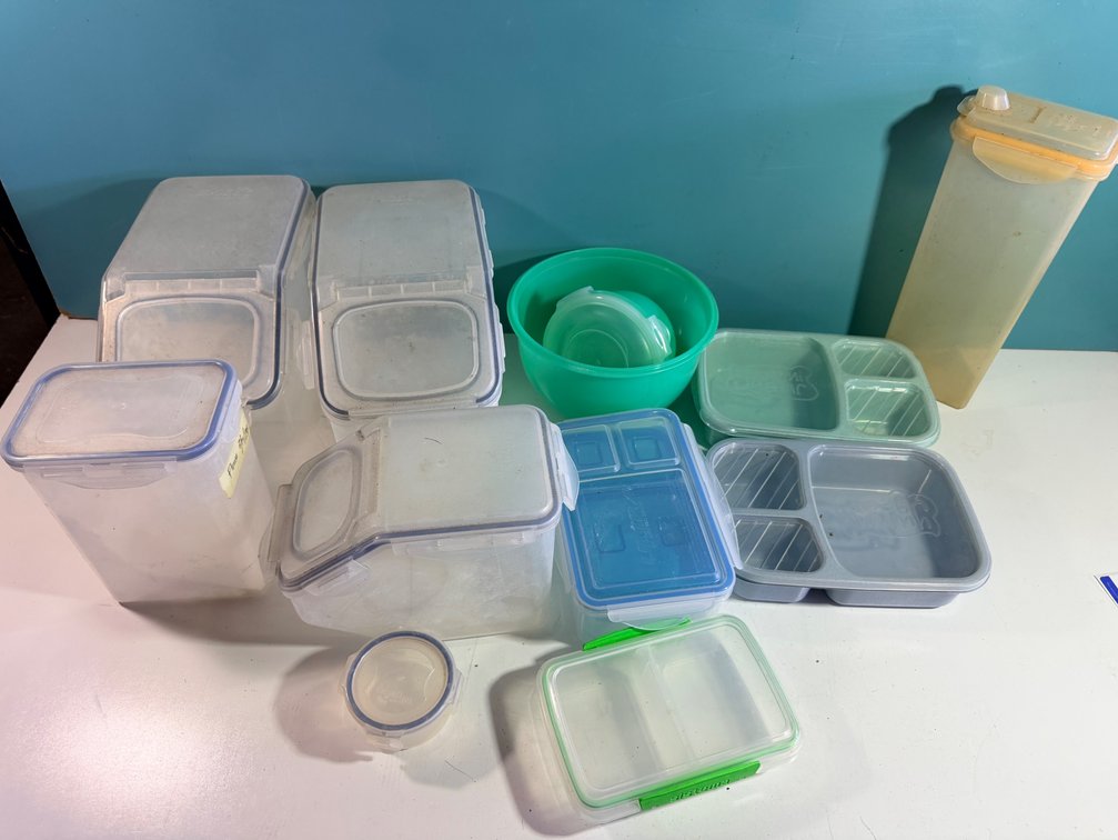 Assorted Plastic Food Storage Containers