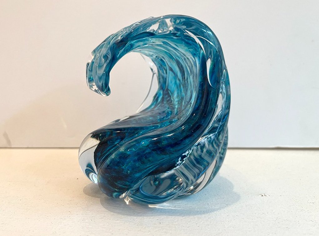 Handblown Glass Wave