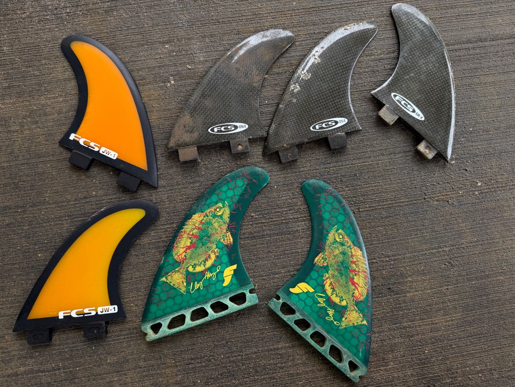 Various Surfboard Fins