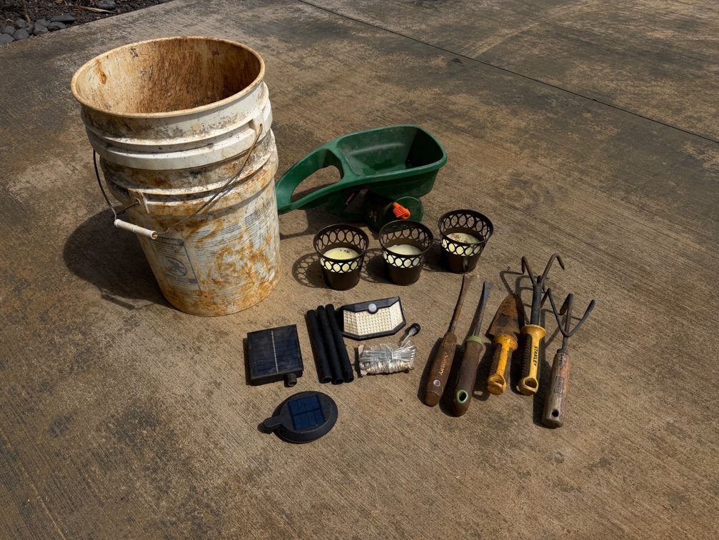 Assorted Gardening and Outdoor Supplies