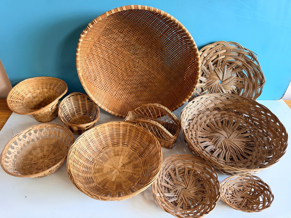 Large Assorted Woven Basket Collection