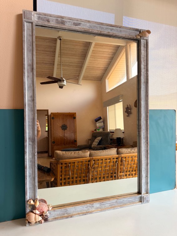 Coastal-Themed Framed Wall Mirror