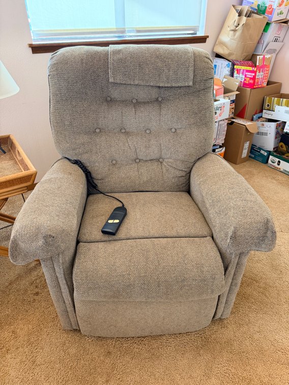 Upholstered Power Recliner Chair