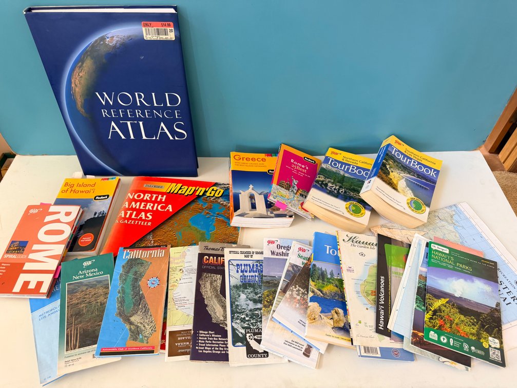 Travel Guides, Maps and Atlas Collection