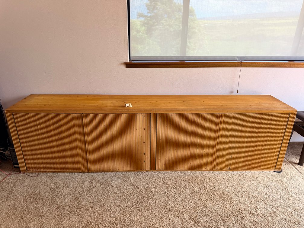 Rattan Media Cabinet