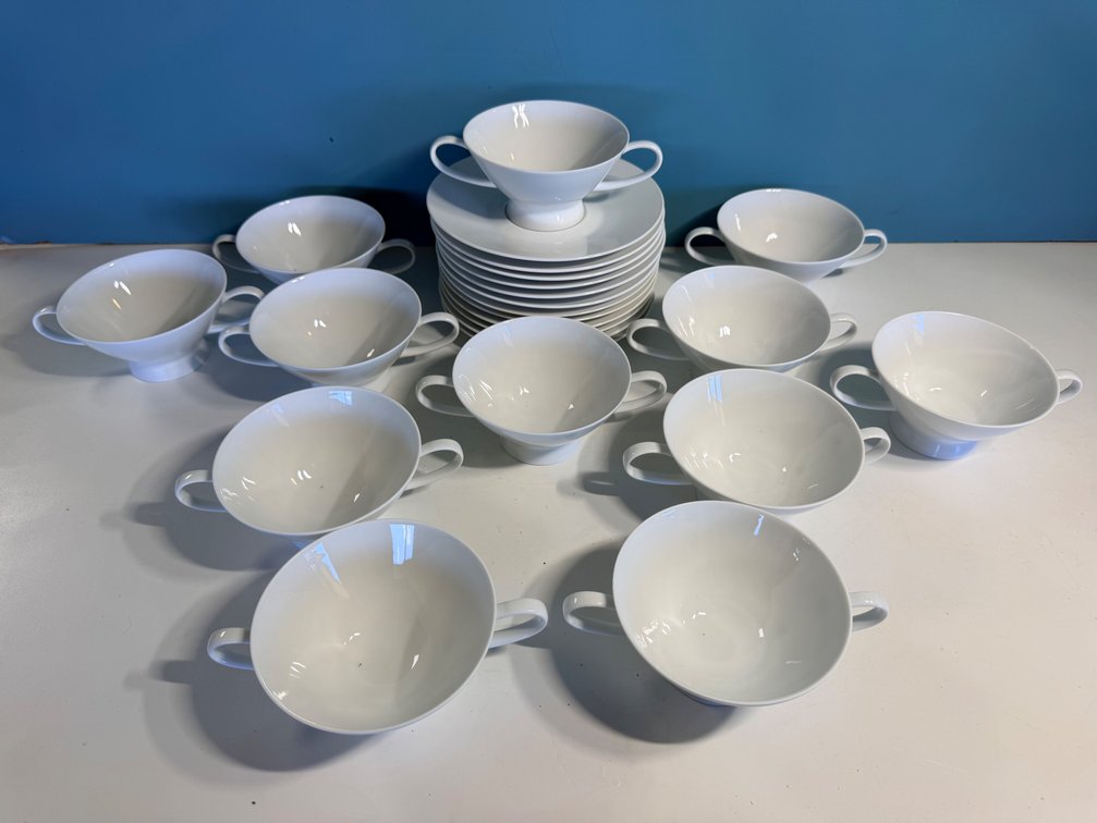 Rosenthal Double Handled Cup with Saucer Set