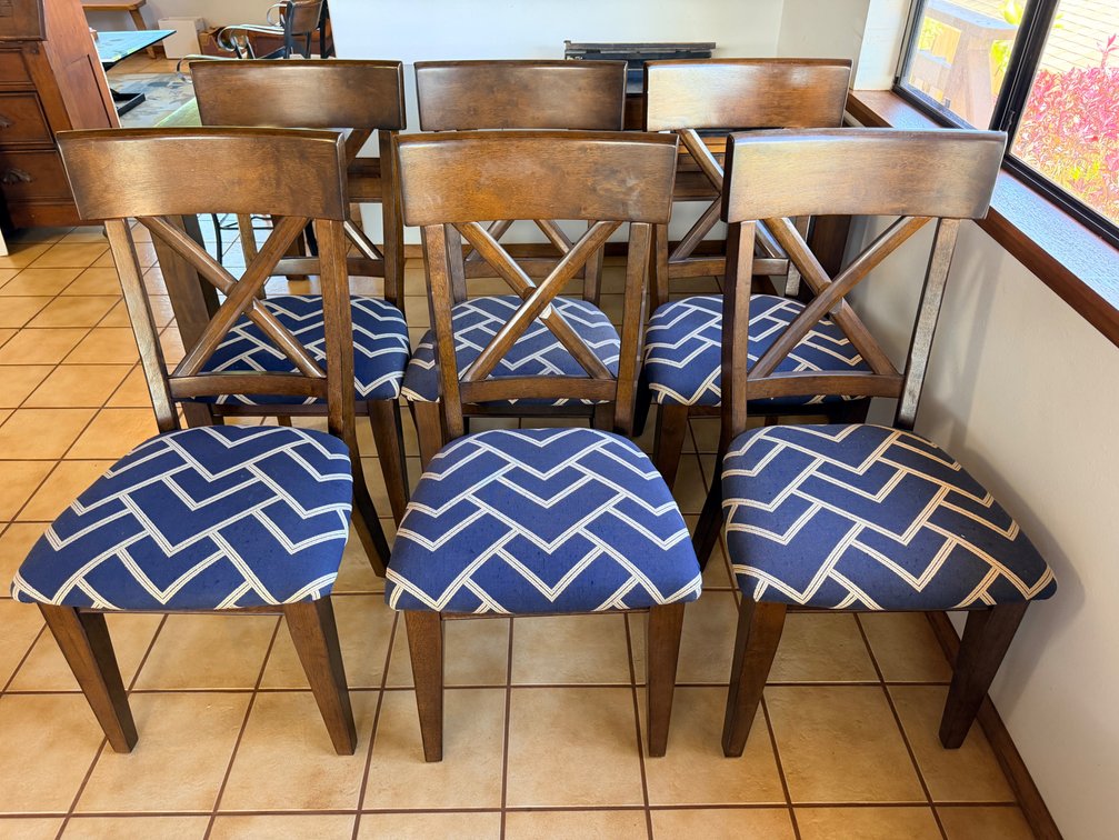 (X's 6) Upholstered Dining Chairs