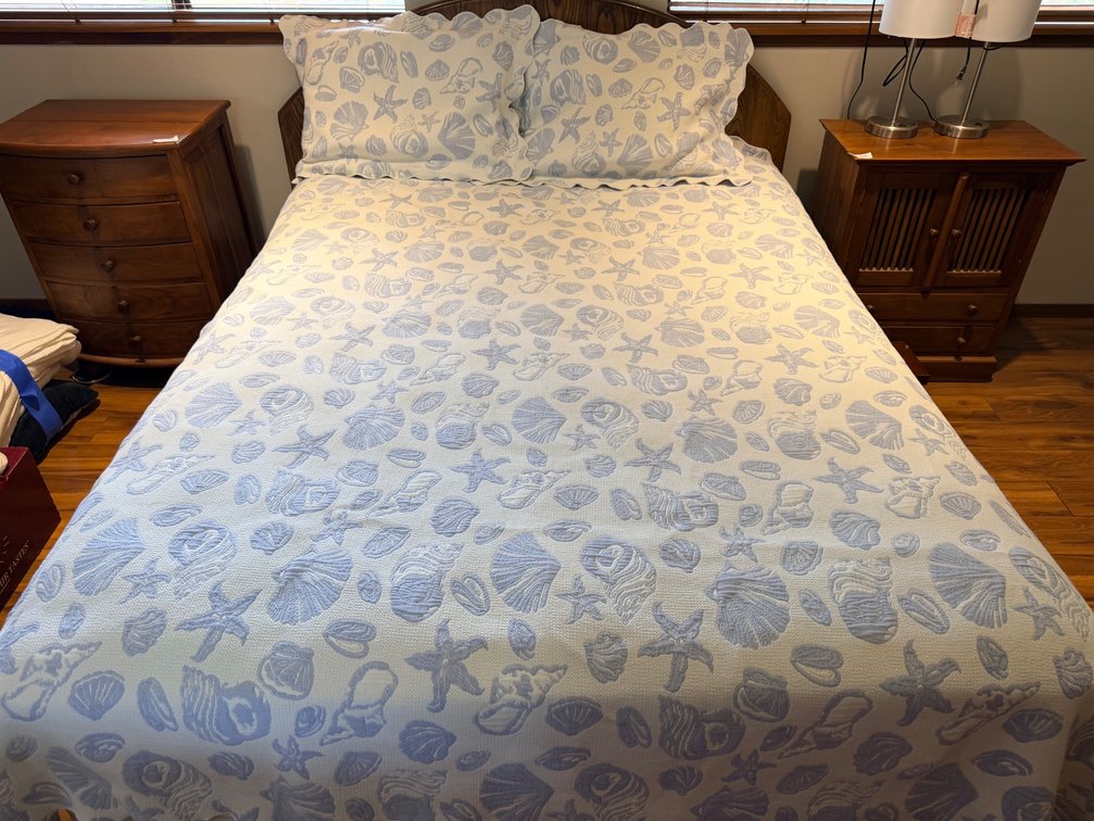 Coastal Seashell Queen Bedding Set