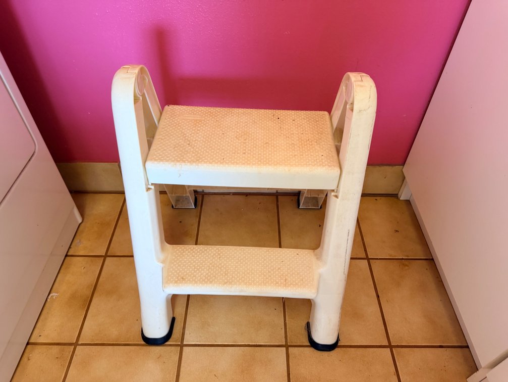 Plastic Two-Step Stool