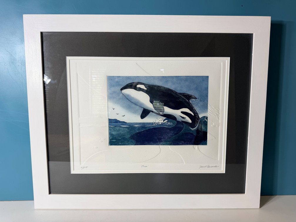 Framed "Orca" Signed and Numbered Print