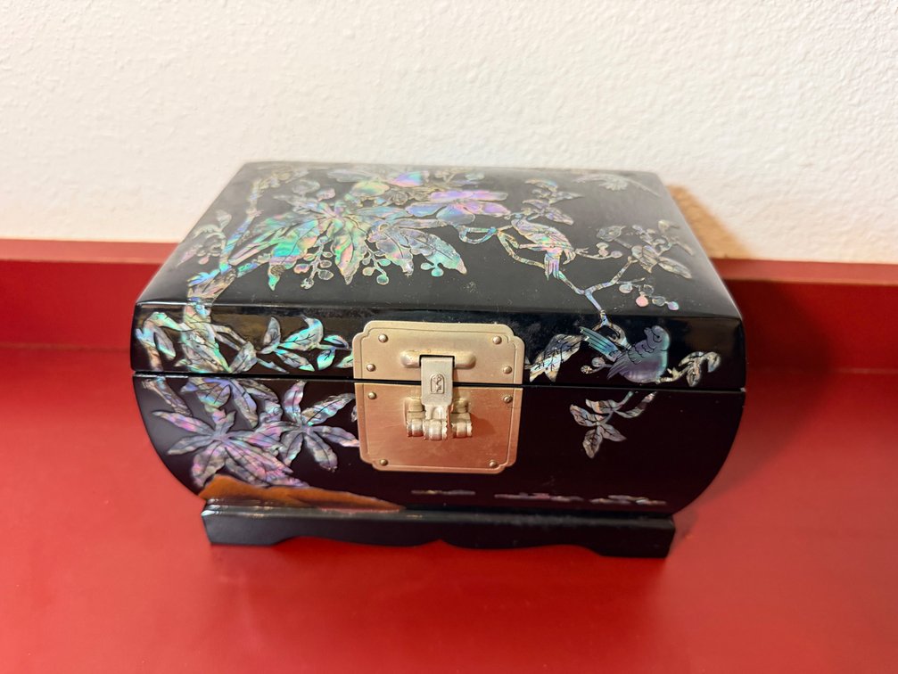 Mother-of-Pearl Inlaid Jewelry Box