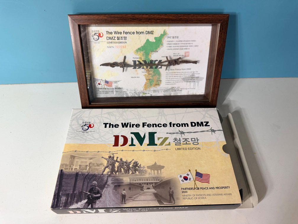 Limited Edition "The Wire Fence from DMZ" Framed Display