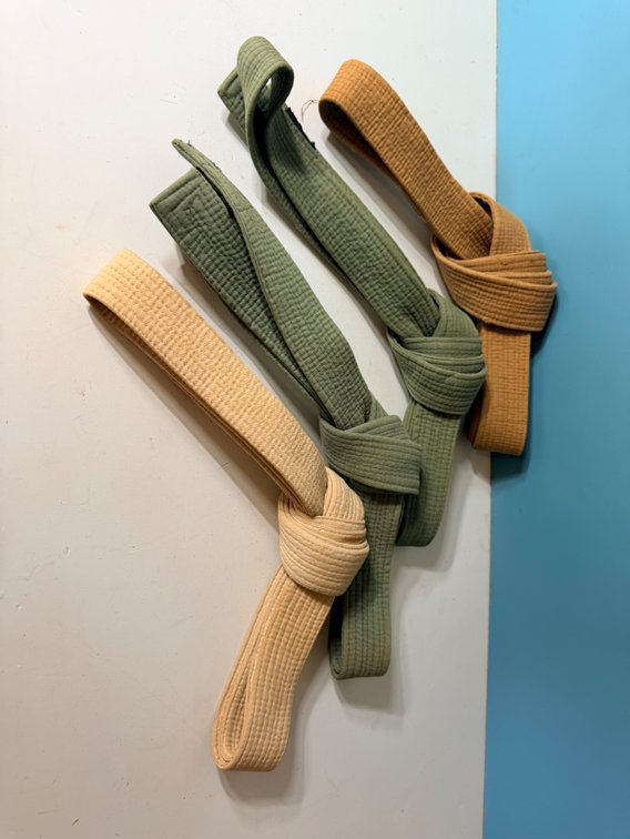 Jiu Jitsu Gi Belts – White, Green & Brown