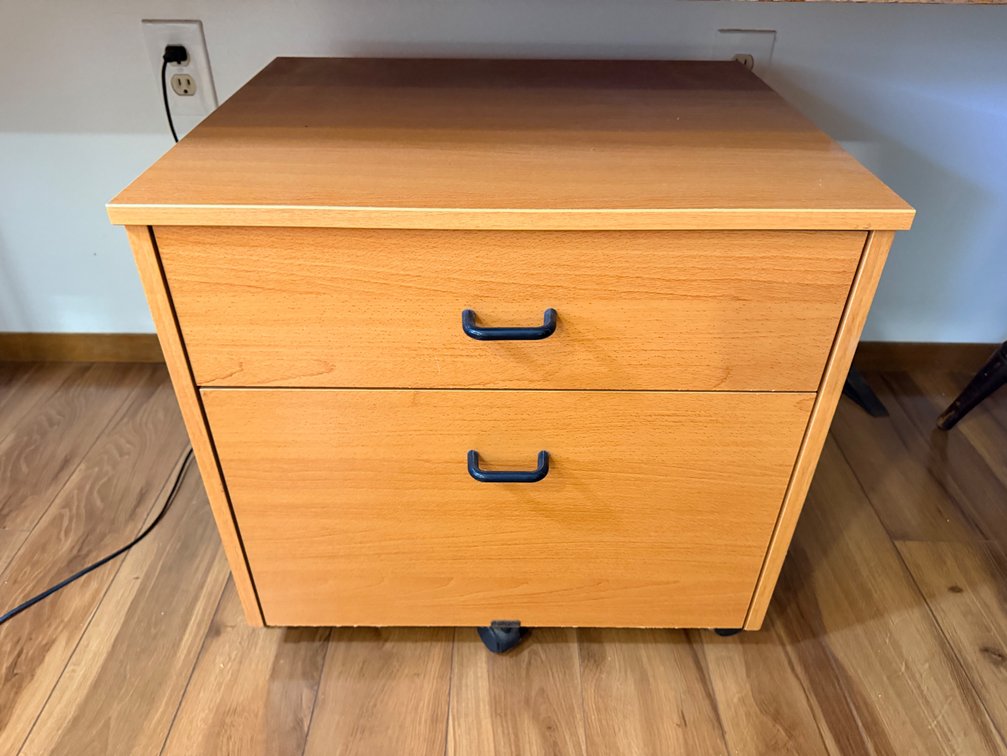 Mobile Two-Drawer File Cabinet