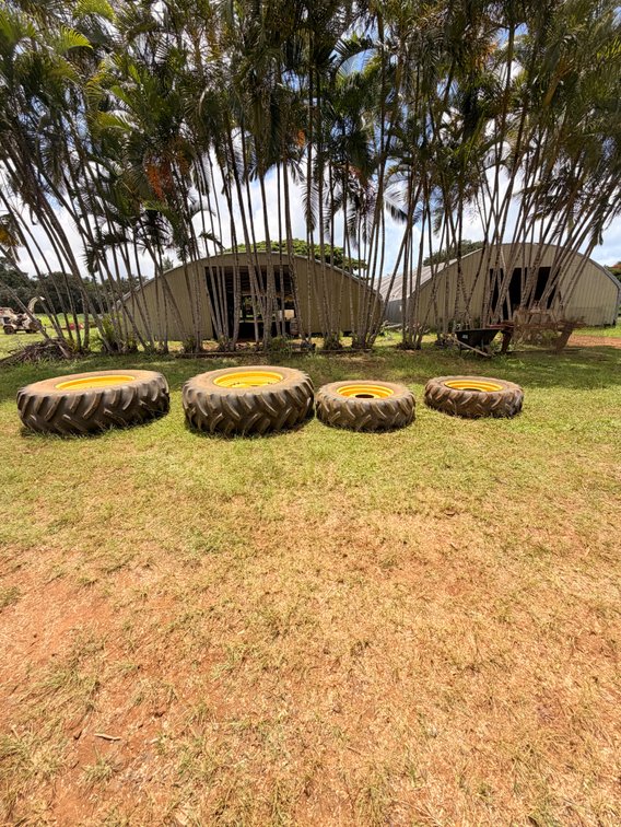 (X's 4) Agricultural R-1 Tractor Tires & Wheels – 18.4R30 Rear / 12.4R24 Front