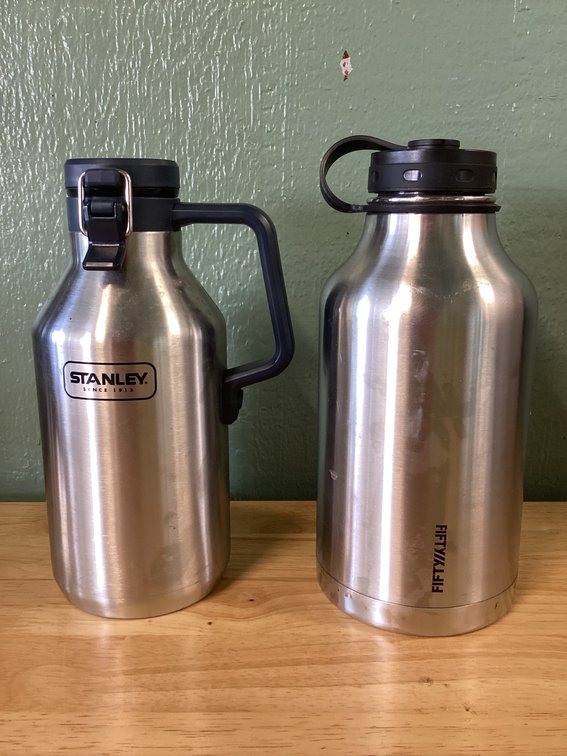 Two Stainless Steel Water Bottles