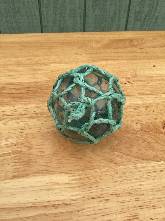 Vintage Japanese Fishing Float with Net