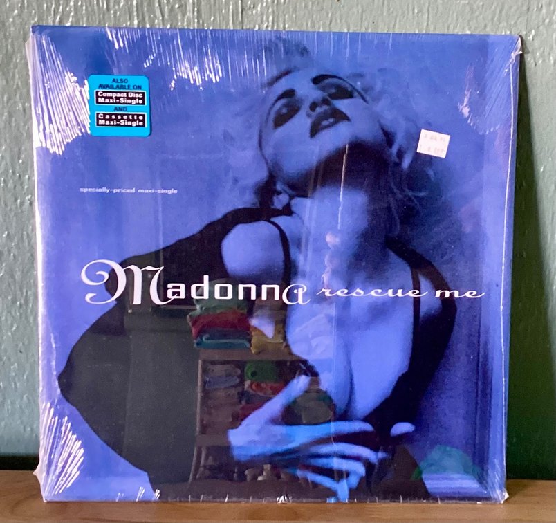 Vintage Sealed Madonna 12” Single Rescue Me