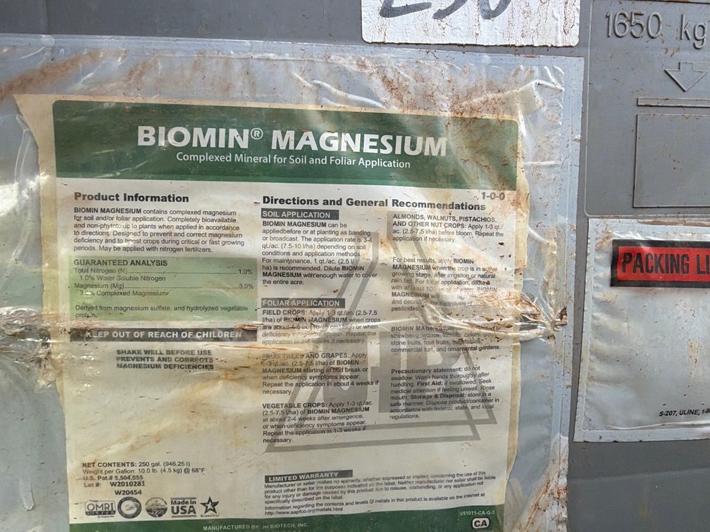 Container of BioMin Magnesium Complexed Mineral (Partial)